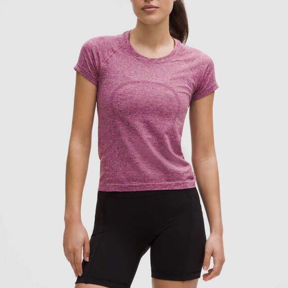 NWT Lululemon Swiftly Tech Short Sleeve 2.0, Sz 6, Chilled Grape/Pink Haze - Picture 1 of 6